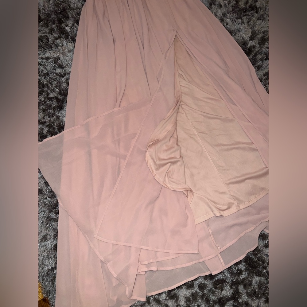 Lulu's Blush Floor Length Dress - Picture 9 of 10